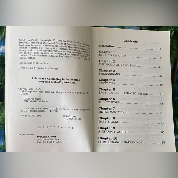Golf Happens Book (Vintage)By Rick Graves ProGuide Press;Paperback 192 pgs. 1996 - Picture 5 of 8